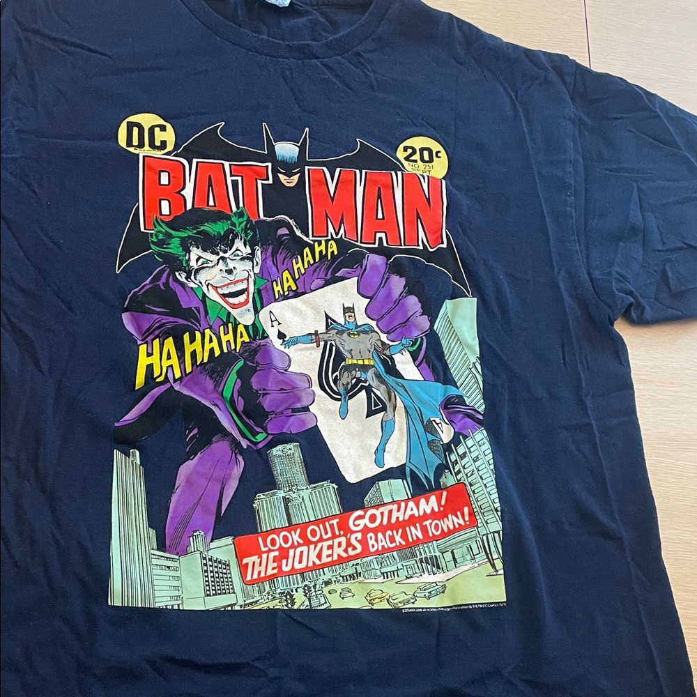 DC Comics Joker and Batman Graphic Tee - Blue